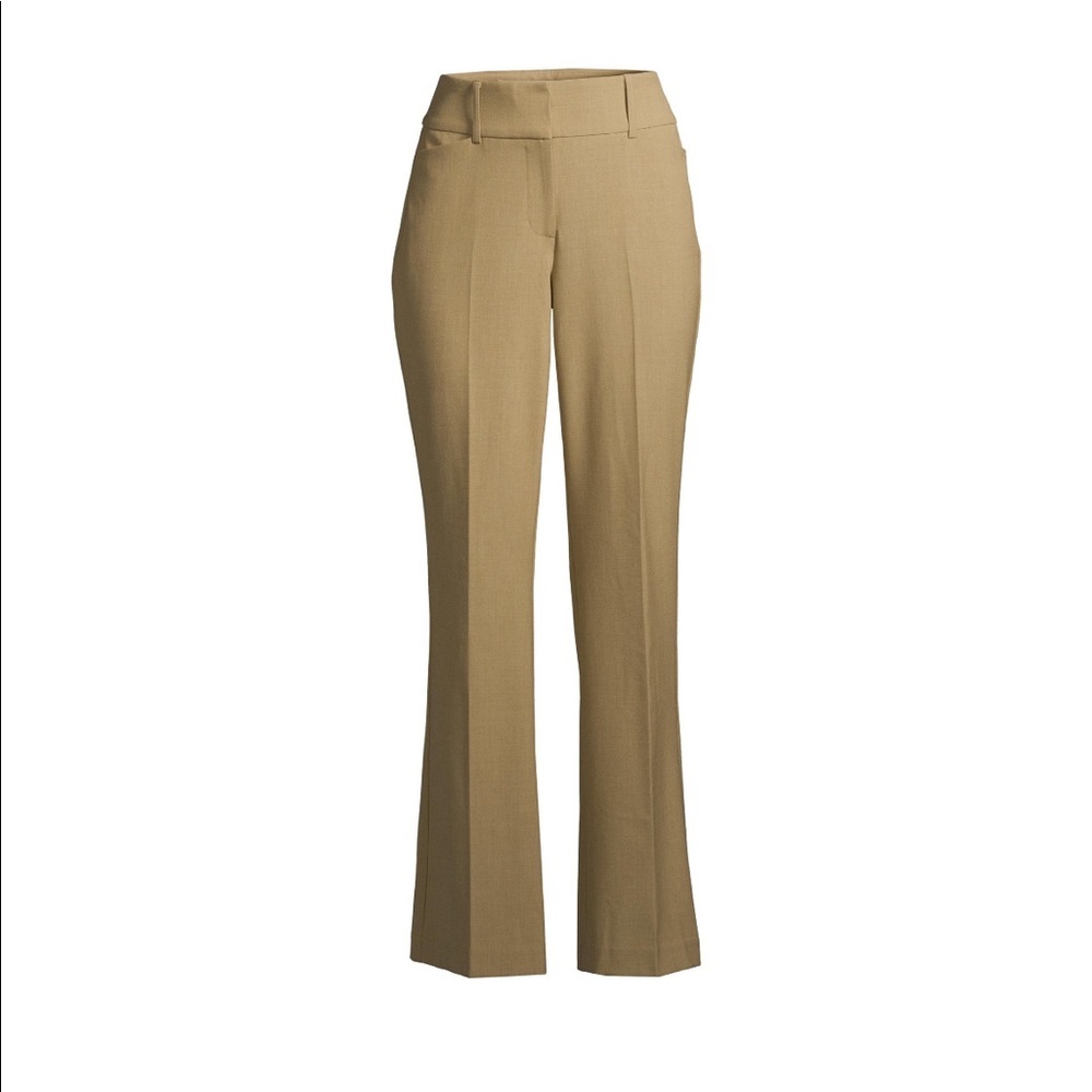 Time and true womens bootcut trousers. Flare dress pants. Khaki pants.